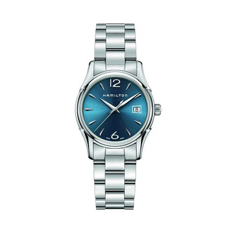 Desweiteren bieten wir werkzeuge für den uhrmacher, autodidakten, hobbyisten und feinmechaniker an!auch übernehmen wir vertrauensvoll und gewissenhaft die reparatur aller art von uhren. Hamilton Uhr Jazzmaster Lady Quarz blau-H32351145
