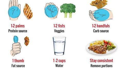 Chart Shows Healthy Portion Sizes Simplemost