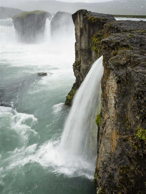 Der Selfoss Wasserfall Eine Kaskade Von Wasser über Eine Steile Klippe Lizenzfreies Stockfoto