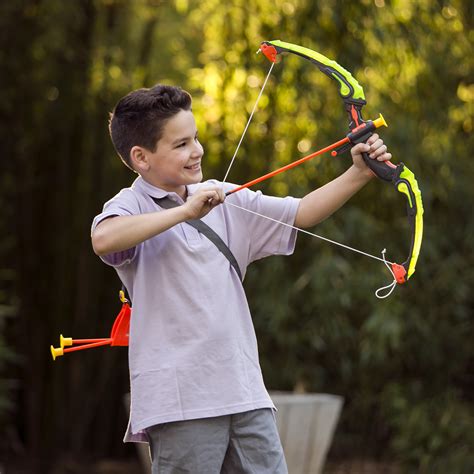 Bcp Kids 24in Light Up Archery Toy Play Set W Bow 3 Arrows Quiver