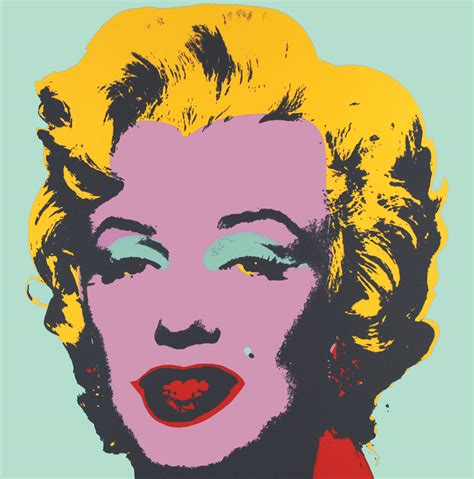 The monumental work is one of the artist's most noted of the movie star. Andy Warhol Marilyn Monroe