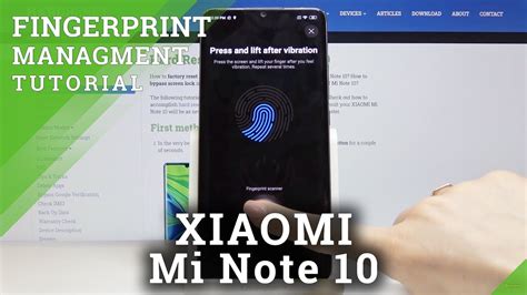 How To Add Fingerprint In Xiaomi Mi Note 10 Add Fingerprint Lock