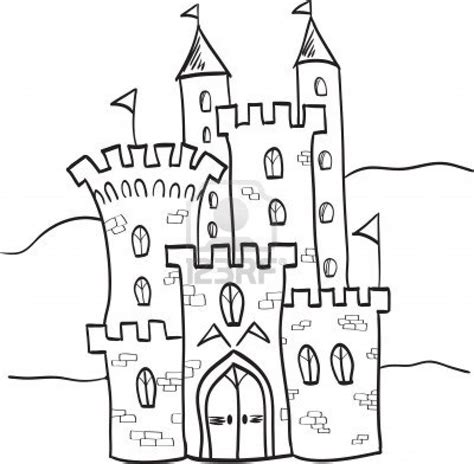 Illustration Of Fairytale Castle Kingdom Cartoon Style Stock Photo