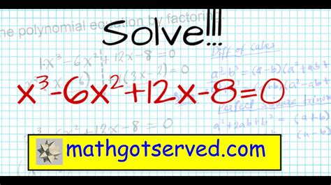 2.factor the difference of cubes. How to solve Higher Degree Polynomials 4 terms factoring Algebra 2 Real Roots mathgotserved ...