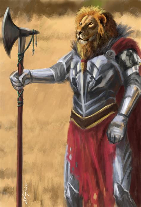 Artstation Warrior Lion Łukasz Kryński