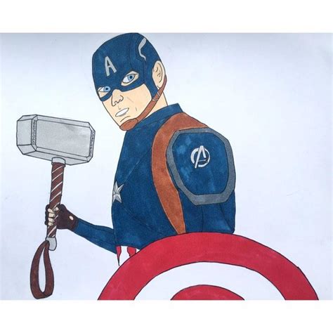 I Rewatched Endgame And Decided To Draw Captain America Wielding