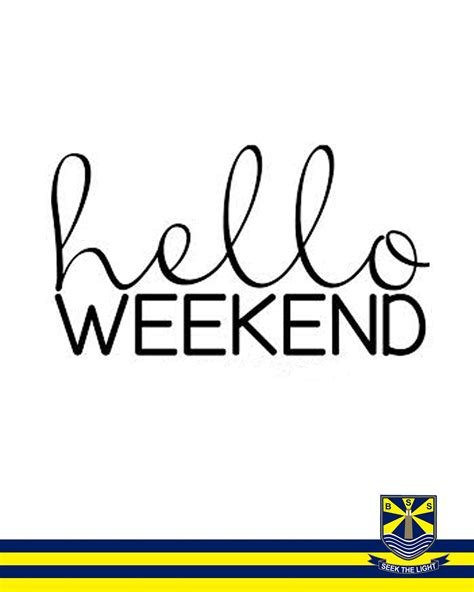 Hello Weekend Hello Weekend Home Decor Decals Quotes