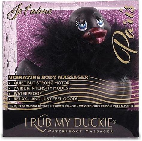 Черный вибратор уточка I Rub My Duckie 20 Paris купить в интернет