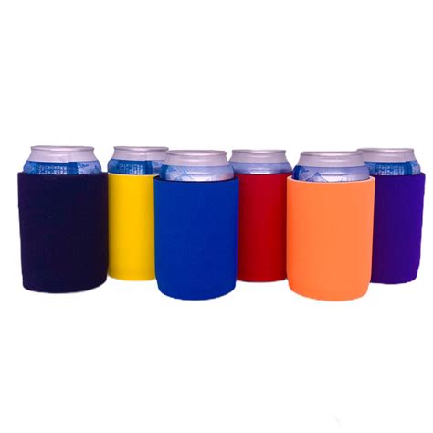 Blank Thick Neoprene Full Bottom Can Coolie Variety Color Packs