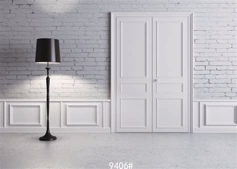 12x8ft Sjoloon Putih Dinding Latar Belakang Fotografi Latar Belakang