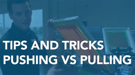How To Screen Print Tips And Tricks Pushing Vs Pulling A Squeegee