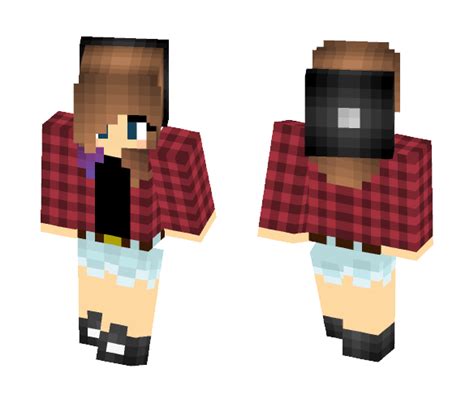 Download Cute Beanie Girl With Short Hair Minecraft Skin For Free