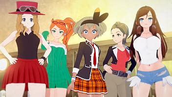 Into The Pokemon Verse Vol Sex Party With Poke Girls Serena Sonia Hilda Bea And Alexa