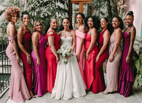 Pink And Red Wedding Dresses