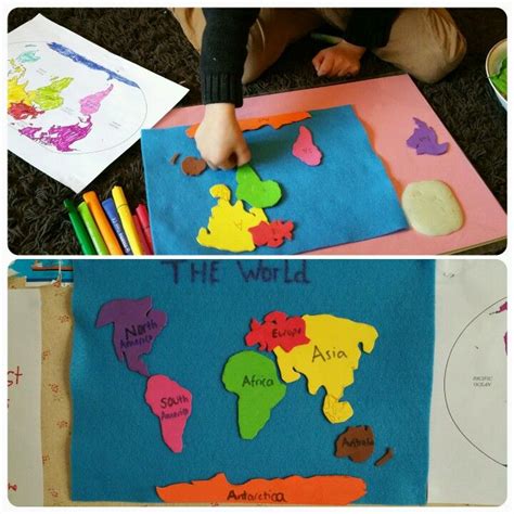 12 Best Images About The World And Continents Craft Ideas Project For