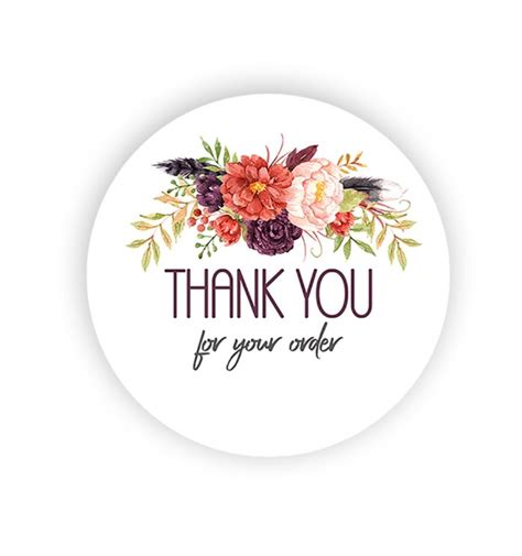 Say thanks to your customers by sticking this free printable label design to your shipping boxes, packing slips, invoices and more! Thank You For Your Order Printable Stickers
