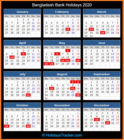 Bangladesh Holidays 2023 Calendar