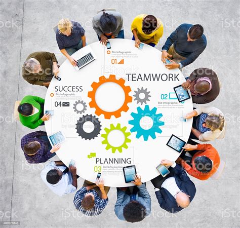 Teamwork Team Group Gear Partnership Cooperation Concept Stock Photo - Download Image Now - iStock