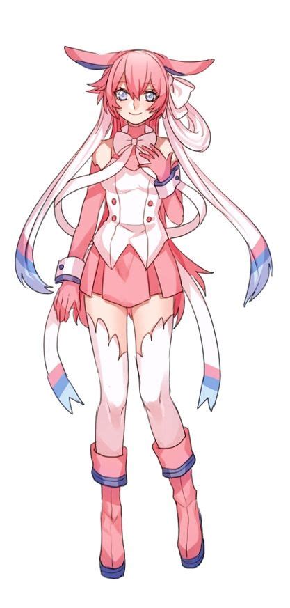 Pokémon Sylveon art by 片桐 Pixiv Pokemon personajes Pokemon siniestro Chicas anime