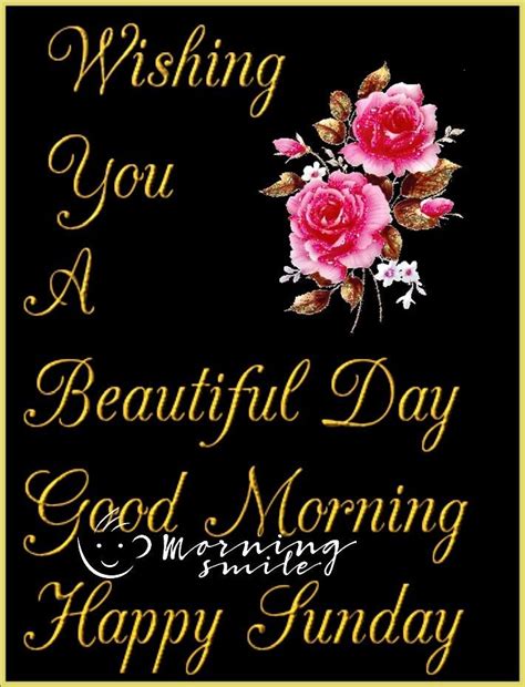 Beautiful Wish For A Happy Sunday Morning Pictures Photos And Images