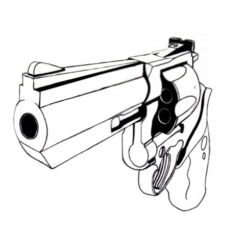 How To Draw A Gun—full Tutorial Feltmagnet