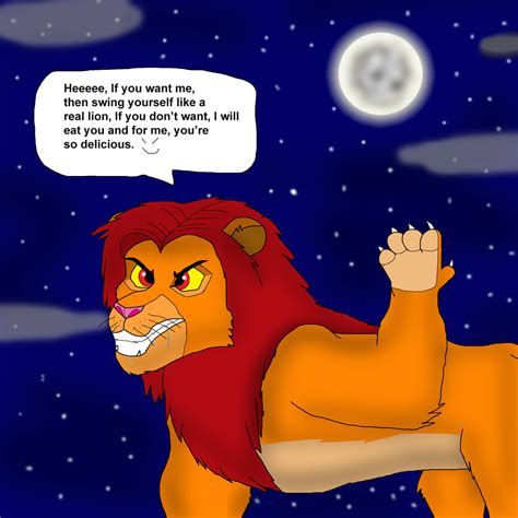 Simba In Anger Of The Night By Valentinfrench On Deviantart