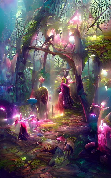Fairy Forest In Fairy Wallpaper Fantasy Landscape Beautiful Fantasy Art In Fairy