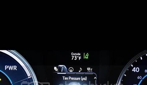 How To Read 2017 Toyota Camry Tire Pressure Display | Toyota Ask