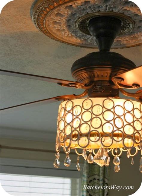 These ceiling light covers are totally diyable and super smart. Chandelier Ceiling Fan Light Cover DIY. Made with PVC pipe ...