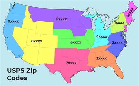 Usps Zip Code Map United States Map