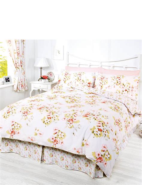 These items are breathable and do not cause any irritations or disturbances while resting. Cherry Blossom Bedding Collection By Belledorm Valance ...