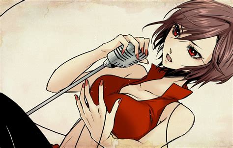 Wallpaper Girl Microphone Vocaloid Vocaloid Meiko Images For