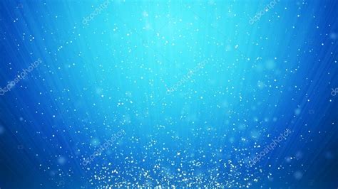 Abstract Cool Blue Swirl Waves Background Flying Particles