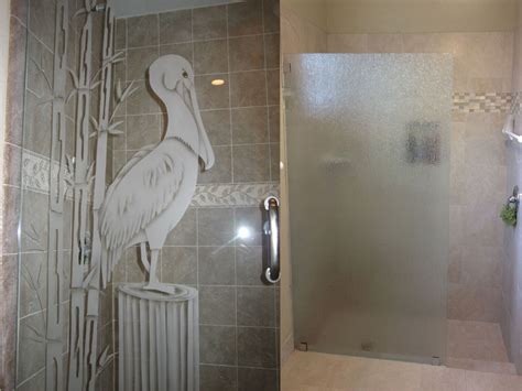 etched glass shower door ideas home decorating ideas