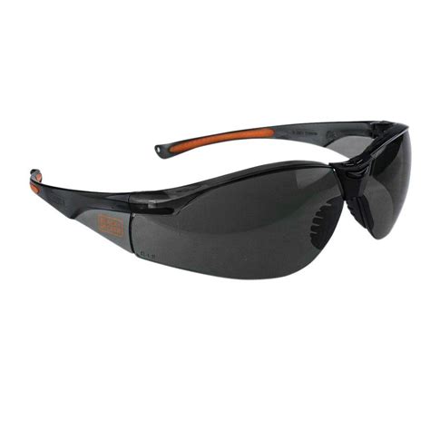 Black Decker Smoke Lens Lightweight High Performance Safety Glasses Bd250 2bx The Home Depot