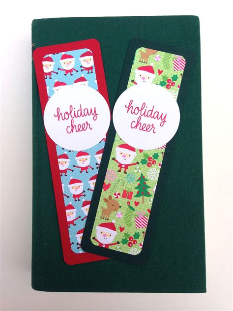 Christmas Bookmarks Handmade Holiday Bookmark Unique Etsy