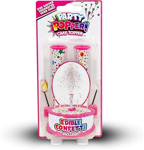 BEST PARTY EVER Confetti Candle Cake Topper Shower Your Cake In