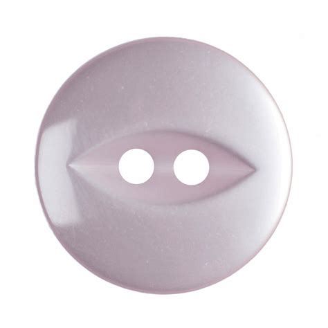 Polyester Fish Eye Button 26 Lignes16mm Pale Pink Trimits Loose