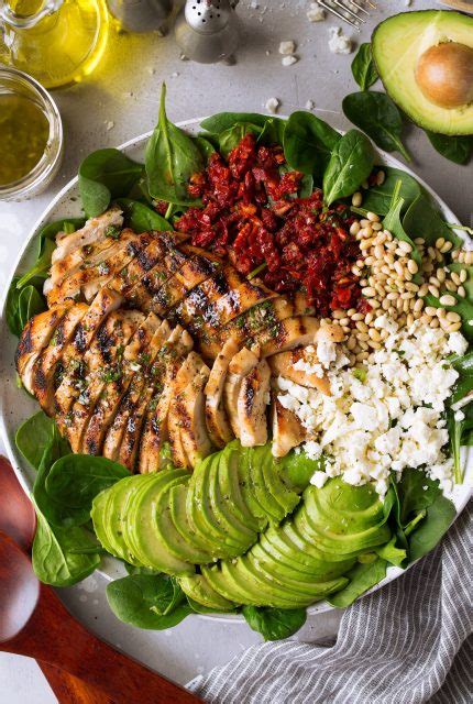 Grilled Chicken Sun Dried Tomato And Avocado Spinach Salad Cooking Classy