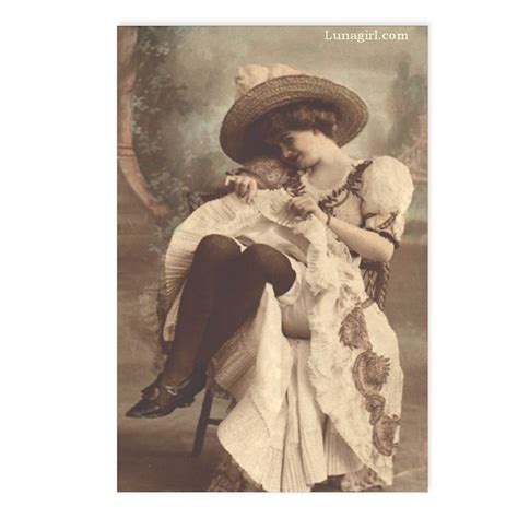 Victorian Showgirl Risque Flirt Vintage Postcards By Lunagirlimages