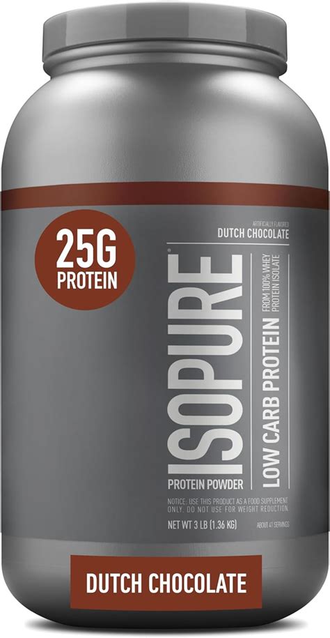 Isopure Low Carb Whey Protein Isolate Powder With Vitamin C Zinc For Immune Support G