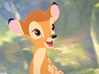 A deer living in a forest, he's best friends with thumper (a rabbit) and. Cartoon Characters and Animated Movies: Bambi 5