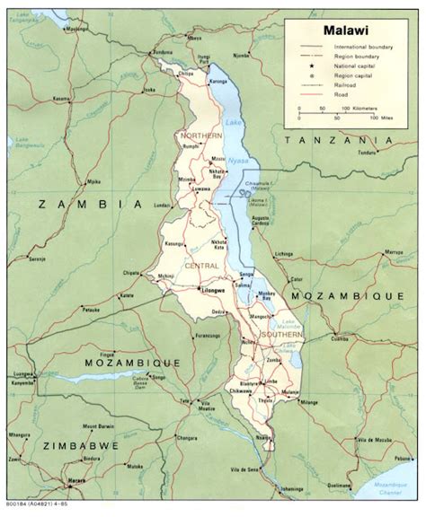 Malawi Geographical Maps Of Malawi Global Encyclopedia™