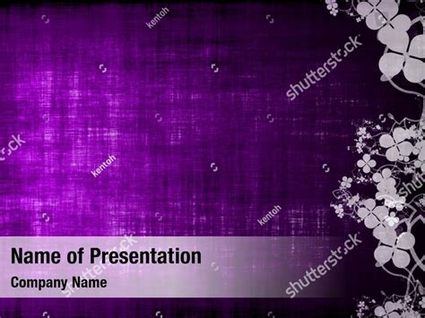 Beautiful Textured Purple Powerpoint Template Beautiful Textured