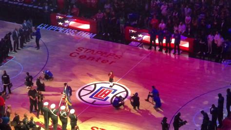 Malea Emma Sings The National Anthem For The Nba Playoffs Clippers Game