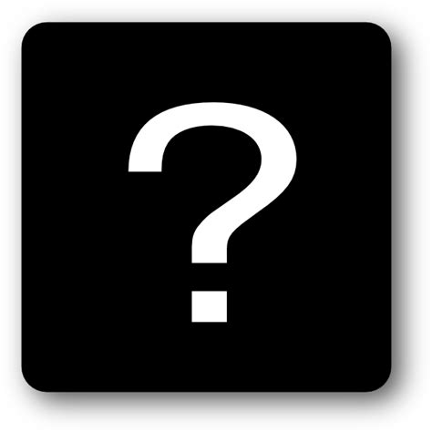 Black Question Mark Square Icon Clip Art At Vector Clip Art