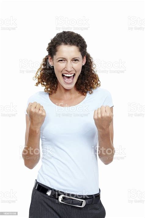 Woman Celebrating Stock Photo Download Image Now Ecstatic People