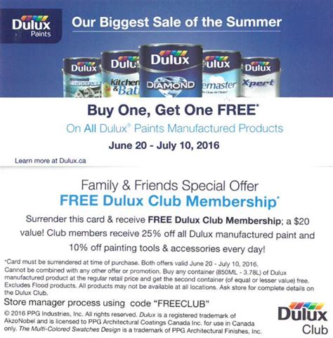 Affordable prescription eyeglasses sunglasses for women and men for sale online, buy one get one free, 2 pairs from $19, affordable but never cheap. Dulux Paints Canada Promotions: Buy One, Get One Free ...