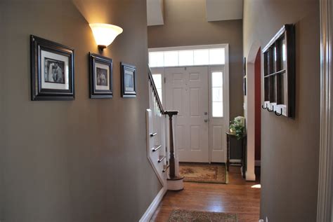 Paint colors for small/narrow hallways Painted hallways the color "Bison Beige" and added family ...