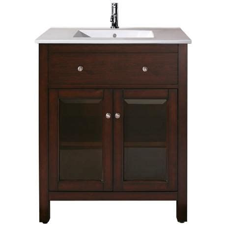 Standard oval and round bathroom sinks have a diameter of 16 to 20 inches and an average water depth of 5 to 8 inches. Avanity Lexington 24" Wide Light Espresso Vanity Combo ...